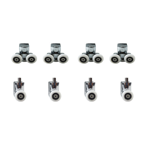 Shower pulley set HL-619 | Wholesale | 4 upper double wheel + 4 lower single wheel heavy-duty set | global distributor partnership