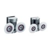 Shower pulley set HL-623 | Wholesale | 4 upper double wheel + 4 lower single wheel heavy-duty set |  wholesale price for bulk orders