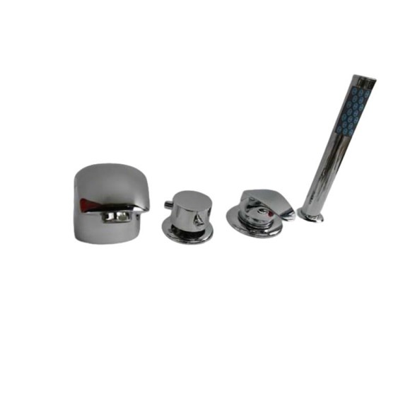 Bathtub Faucet Set LT410 | Wholesale | deck-mounted four-piece bath mixer set | factory direct wholesale