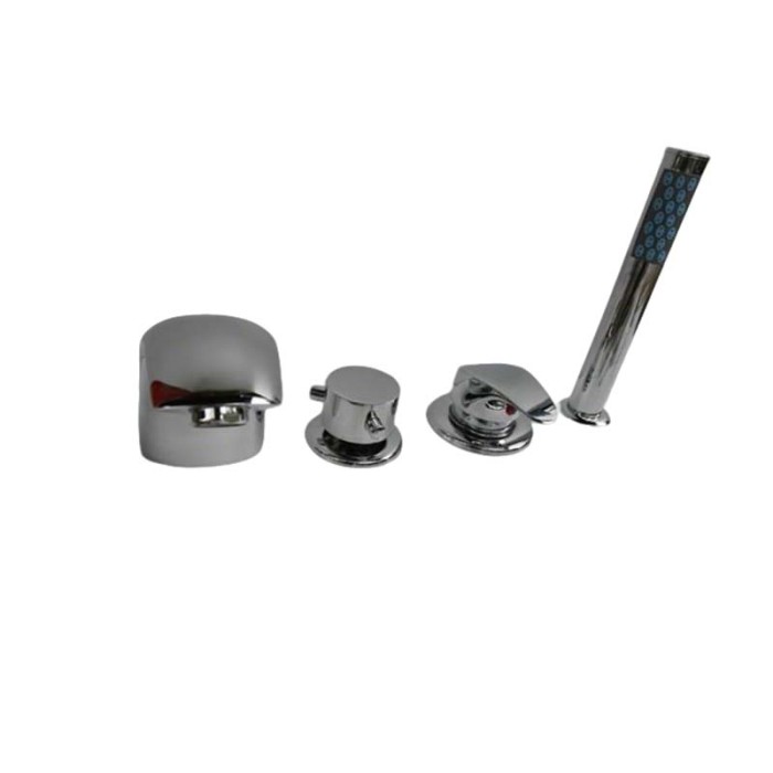 Bathtub Faucet Set LT410 | Wholesale | deck-mounted four-piece bath mixer set | factory direct wholesale