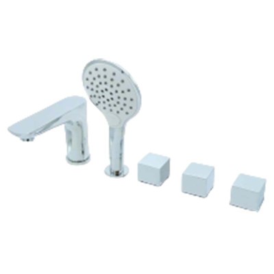 Bathtub Faucet Set LT6002 | Wholesale | chrome finished cylindrical knob tub faucet |  wholesale price for bulk orders