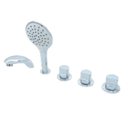 Bathtub Faucet Set LT6007 | Wholesale | 5-hole bathtub mixer set | global distributor partnership
