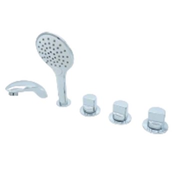Bathtub Faucet Set LT6007 | Wholesale | 5-hole bathtub mixer set | global distributor partnership