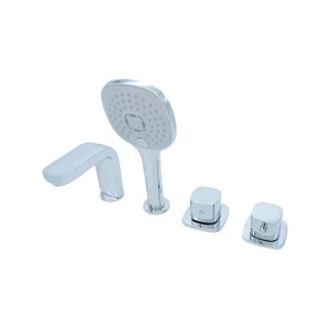 Bathtub Faucet Set LT6018 | Wholesale | combined hot/cold valve bath hardware | cost-effective installation solution
