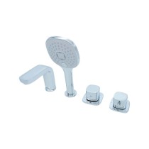 Bathtub Faucet Set LT6018 | Wholesale | combined hot/cold valve bath hardware | cost-effective installation solution