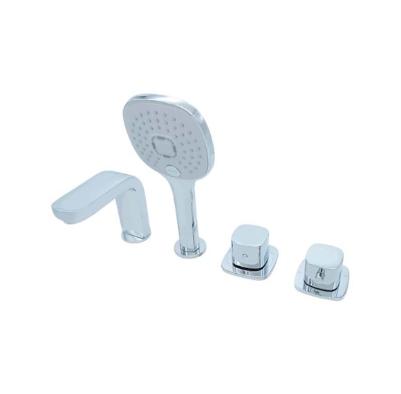 Bathtub Faucet Set LT6018 | Wholesale | combined hot/cold valve bath hardware | cost-effective installation solution