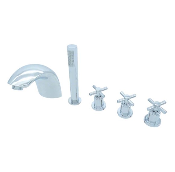 Bathtub Faucet Set LT6022 | Wholesale | independent hot cold diverter valves | cost-effective shower room solution