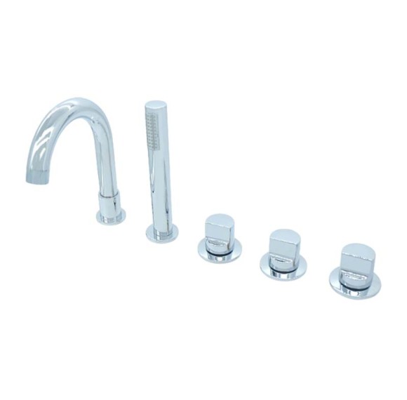 Bathtub Faucet Set LT6023 | Wholesale | polished chrome tub mixer | bulk order
