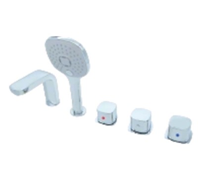 Bathtub Faucet Set LT6016 | Wholesale | chrome finish square tub faucet | wholesale price for bulk orders