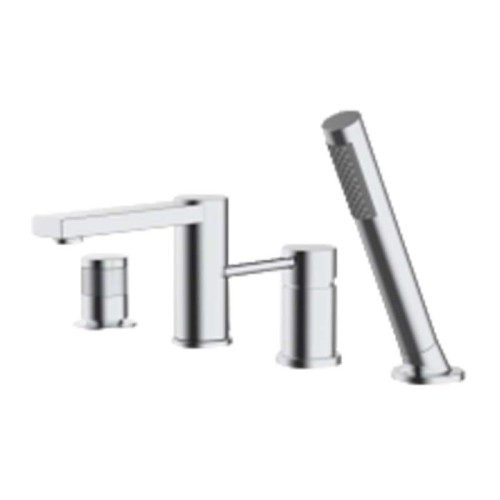 Bathtub Faucet Set LT-465 Series | Wholesale | chrome/matt black finish square tub faucet | factory direct wholesale