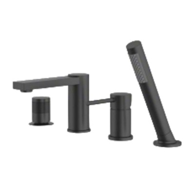 Bathtub Faucet Set LT-465 Series | Wholesale | chrome/matt black finish square tub faucet | factory direct wholesale