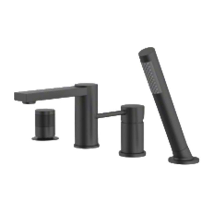 Bathtub Faucet Set LT-465 Series | Wholesale | chrome/matt black finish square tub faucet | factory direct wholesale