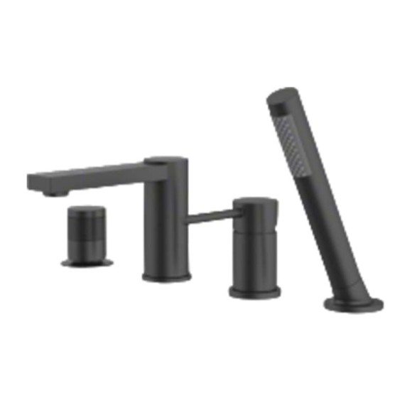 Bathtub Faucet Set LT-465 Series | Wholesale | chrome/matt black finish square tub faucet | factory direct wholesale