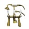 Bathtub Faucet Set LD-90G | Wholesale |  three-handle traditional bath faucet | bulk supply