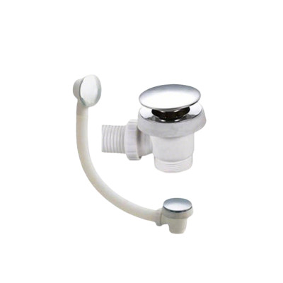 Bathtub Drainer DR-052 | Wholesale | Chromed ABS knob for a sleek bathtub overflow drain | Factory Direct Supply