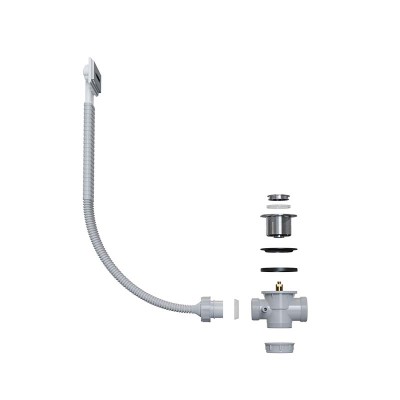 Bathtub Drainer DR-301A | Wholesale | stainless steel overflow plate | Quality Assurance