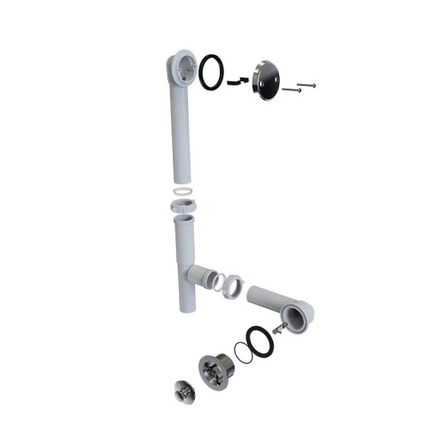 Bathtub Drainer PR8107 | Wholesale | 2-Hole Standard Configuration bathtub drainer | Bulk Packaging