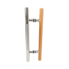 Sauna Glass Door Handle ASZ0248 | Wholesale | Oak Wood and 304 Stainless Steel | Manufacturer Factory Direct
