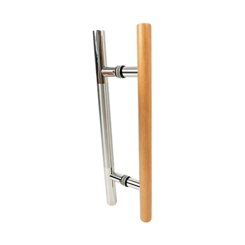Sauna Glass Door Handle ASZ0248 | Wholesale | Oak Wood and 304 Stainless Steel | Manufacturer Factory Direct
