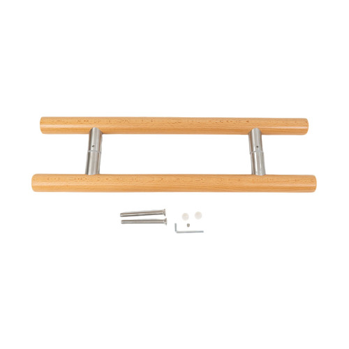 Sauna Glass Door Handle （Model: Birch） | Wholesale | Double Sided Solid Oak Wood Sauna Glass Door Pull Handle | Direct From Factory