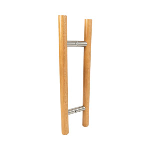 Sauna Glass Door Handle （Model: Birch） | Wholesale | Double Sided Solid Oak Wood Sauna Glass Door Pull Handle | Direct From Factory