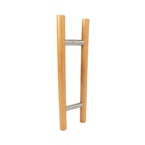 Sauna Glass Door Handle （Model: Birch） | Wholesale | Double Sided Solid Oak Wood Sauna Glass Door Pull Handle | Direct From Factory