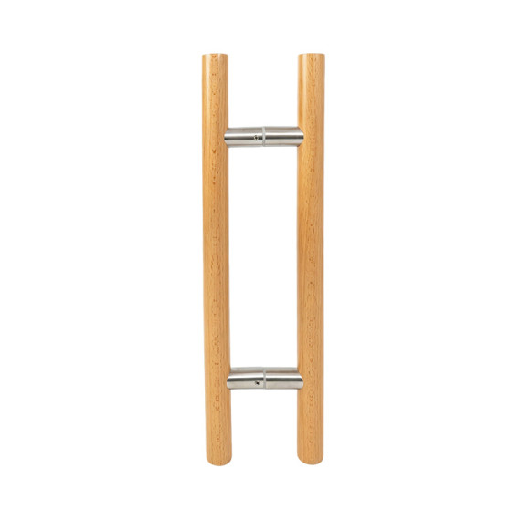 Sauna Glass Door Handle (Model: Birch) | Wholesale | Double Sided Solid Oak Wood Sauna Glass Door Pull Handle | Direct From Factory