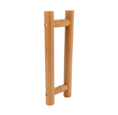 Sauna Glass Door Handle (Model: Scan) | Wholesale | Double Sided Solid Oak Wood Sauna Door Pull Handle | Direct From Factory