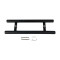 Sauna Glass Door Handle SN-500B | Wholesale | Matte Black RAL9005 Oak Wood and 304 Stainless Steel | Manufacturer Factory Direct