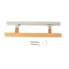 Sauna Door Handle SN-2525 Series | Wholesale | 30x30mm Square Oak Wood and Mirror Stainless Steel | Factory Direct Supply
