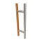 Sauna Door Handle SN-LS Series | Wholesale | Modern Oak & 304 Brushed Stainless Steel Sauna Door Handle | Factory Direct Supply