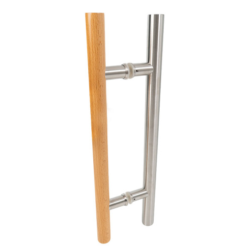 Sauna Door Handle SN-LS Series | Wholesale | Modern Oak & 304 Brushed Stainless Steel Sauna Door Handle | Factory Direct Supply