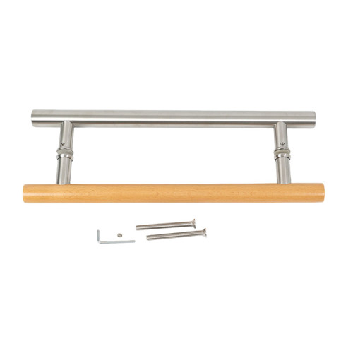 Sauna Door Handle SN-LS Series | Wholesale | Modern Oak & 304 Brushed Stainless Steel Sauna Door Handle | Factory Direct Supply
