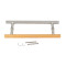 Sauna Door Handle SN-LS Series | Wholesale | Modern Oak & 304 Brushed Stainless Steel Sauna Door Handle | Factory Direct Supply