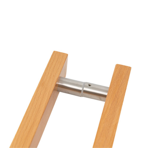 Sauna Glass Door Handle (Model: Vintage) | Wholesale | 50x25mm Rectangular Double Sided Solid Oak Wood | Factory Direct Supply