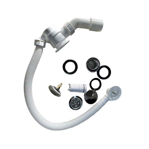Bathtub Drainer DR-610 | Wholesale | 1-1/2" PP Pop-Up Bath Waste and Overflow Assembly | OEM ODM Factory Direct Supply