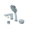 Bathtub Faucet Set LT801 | Wholesale | Chrome Finished Bathroom Tub Mixer with Handheld Shower | Sanitary Ware Manufacturer