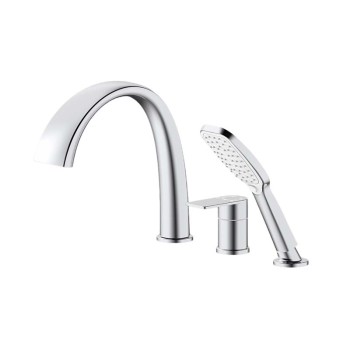 Bathtub Faucet Set LT802 | Wholesale | Chrome Hot Cold Valve with Diverter and S.S Spout | Bathroom Fixture Factory