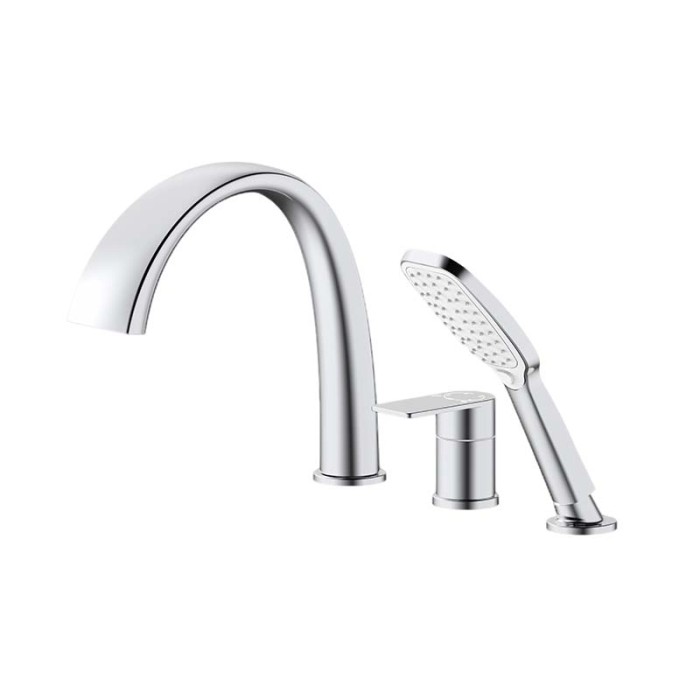Bathtub Faucet Set LT802 | Wholesale | Chrome Hot Cold Valve with Diverter and S.S Spout | Bathroom Fixture Factory