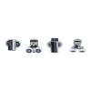 Shower Roller HL-109 | Wholesale | 8pcs per set shower room door hardware | direct from factory
