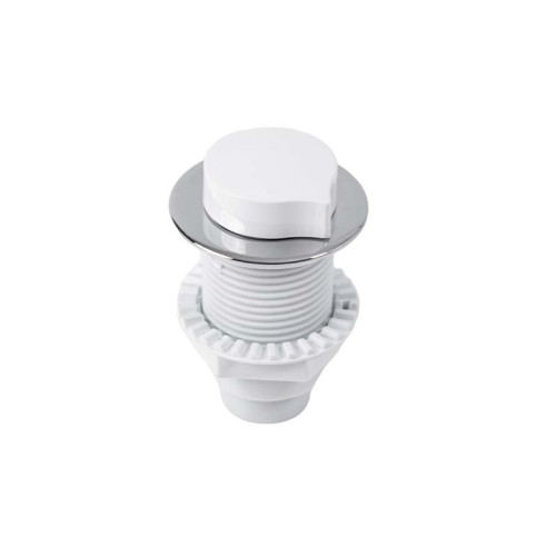 Bathtub Air Control Knob AR-15CW | Wholesale | White ABS Spa Air Regulator Valve | Global Contractor Supply