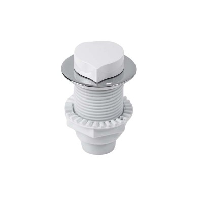 Bathtub Air Control Knob AR-15CW | Wholesale | White ABS Spa Air Regulator Valve | Global Contractor Supply