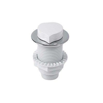 Bathtub Air Control Knob AR-15CW | Wholesale | White ABS Spa Air Regulator Valve | Global Contractor Supply
