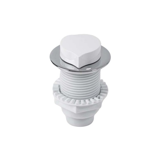 Bathtub Air Control Knob AR-15CW | Wholesale | White ABS Spa Air Regulator Valve | Global Contractor Supply