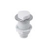 Bathtub Air Control Knob AR-15CW | Wholesale | White ABS Spa Air Regulator Valve | Global Contractor Supply