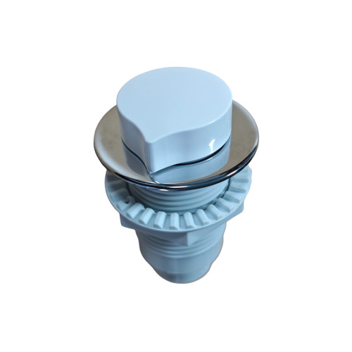 Bathtub Air Control Knob AR-15CW | Wholesale | White ABS Spa Air Regulator Valve | Global Contractor Supply