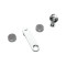 Bathtub Faucet LED LT2203LED | Wholesale | Chrome Finish Swivel Spout with LED Lighted Valves | Industrial Supply Standard