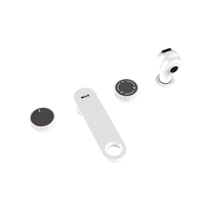 Bathtub Faucet LED LT2203LED | Wholesale | Chrome Finish Swivel Spout with LED Lighted Valves | Industrial Supply Standard