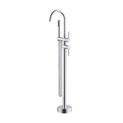 Bathtub Faucet Set FTD002 | Wholesale | Elegant Arc Gooseneck Spout with Integrated Handheld Shower| Global Contractor Supply