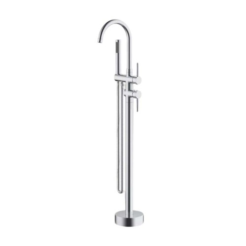 Bathtub Faucet Set FTD002 | Wholesale | Elegant Arc Gooseneck Spout with Integrated Handheld Shower| Global Contractor Supply